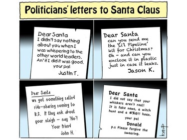 Graham Harrop's editorial cartoon for Saturday, Dec. 21, 2019.
