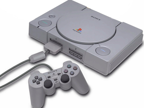 A first generation Sony PlayStation.