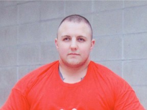 Jamie Bacon posed for this photo while in prison in 2010.