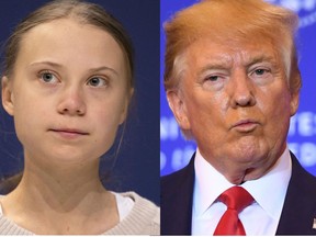 Donald Trump and Greta Thunberg