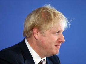 Boris Johnson, U.K. prime minister, pauses during a news conference in London, U.K. on Friday, Nov. 29, 2019.