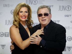 Juno host William Shatner and Elizabeth Anderson Martin on the Red Carpet during the 2012 JUNO Awards Show in Sunday peril 1, 2012.