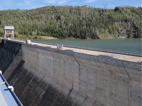 Peace Canyon Dam, downstream of the W.A.C. Bennett Dam.