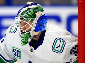 In his first full year as backup with the Vancouver Canucks, netminder Thatcher Demko has quietly put together a solid season. His future goal is to be a starter, but right now he's focused on being a good teammate and support system for starter Jacob Markstrom.