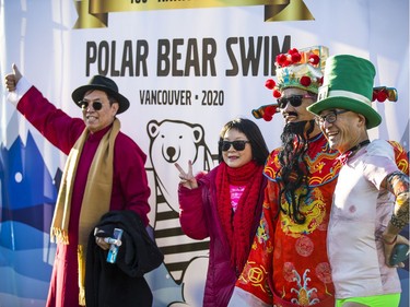 The Vancouver Parks Board holds the 100th annual Polar Bear Swim at English Bay beach