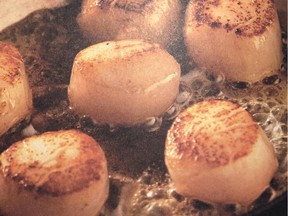 For Maple-Seared Scallops, let your pan get good and hot before adding them to insure that the syrup caramelizes nicely. Photo: John Sherlock.