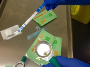 Fentanyl test strips will soon be available for people to take home from designated sites throughout the Vancouver Coastal Health.