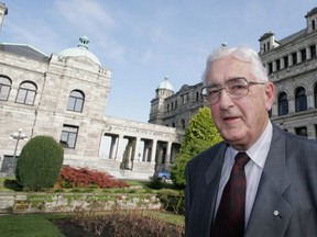 Ted Hughes in November 2005 at the B.C. legislature.