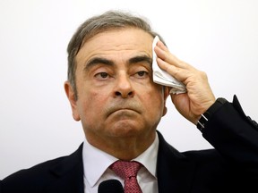 Former Nissan chairman Carlos Ghosn attends a news conference at the Lebanese Press Syndicate in Beirut, Lebanon January 8, 2020.