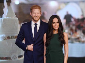 Madame Tussauds unveils a wax figure of Ms. Meghan Markle ahead of her wedding to Prince Harry on May 19 at Madame Tussauds on May 9, 2018.