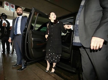 VANCOUVER, BC - JANUARY 20: Huawei Technologies Chief Financial Officer Meng Wanzhou exits her vehicle as she arrives at her court appearance on the first day of her extradition trial on January 20, 2020 in Vancouver, Canada. The United States government accused Wanzhou of fraud after HSBC continued trade with Iran while sanctions were in place.