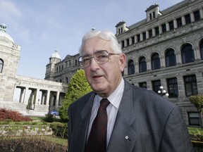 Ted Hughes in November 2005 at the B.C. legislature.