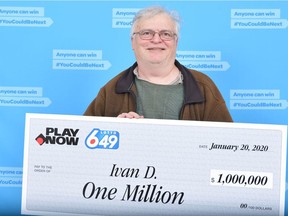 Ivan Dubinsky, a lighthouse keeper near Port Hardy, B.C., matched all 10 numbers in the Lotto 6/49 Nov. 27 draw to win the $1 million.