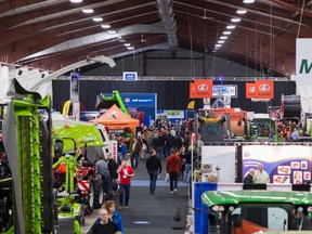 The trade show floor at the Pacific Agriculture Show, running Jan. 30 to Feb. 1 at Tradex Exhibition Centre in Abbotsford.