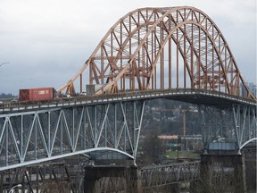 The 82-year-old Pattullo Bridge connects New Westminster and Surrey.
