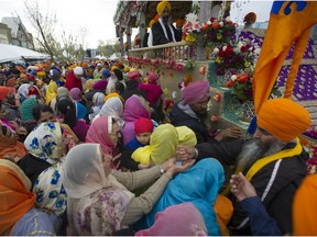 The annual Surrey Vaisakhi Parade in Surrey, B.C., draws hundreds of thousands of participants.