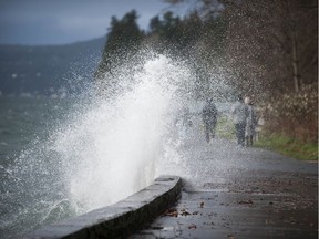 "Potentially damaging winds" are expected Sunday into Monday along southwest B.C., possibly reaching speeds of up to 50 to 80 kilometres an hour, according to a special weather statement issued Sunday by Environment Canada.
