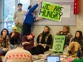 A group of University of B.C. students launched a hunger strike on Monday to demand concrete action from the school on fossil-fuel divestment.