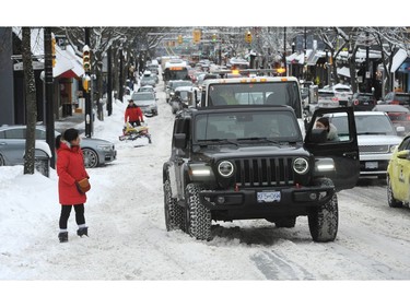 Buses in trouble as the Lower Mainland is under an extreme weather warning with most schools closed and people advised to stay home if possible in Vancouver on Jan. 15, 2020.