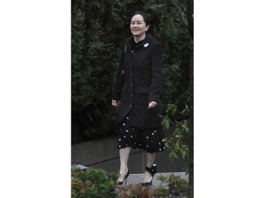 VANCOUVER, BC., January 20, 2020 - Extradition hearing for Huawei executive Meng Wanzhou leaves her home for the first day of her extradition hearing in Vancouver, BC., January 20, 2020.  The lawyer for the Attorney General will make opening arguments and the defence will argue double criminality. (NICK PROCAYLO/PNG)   00060095A ORG XMIT: 00060095A [PNG Merlin Archive]