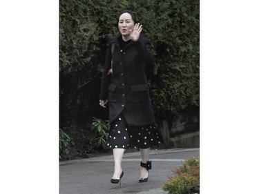 VANCOUVER, BC., January 20, 2020 - Extradition hearing for Huawei executive Meng Wanzhou leaves her home for the first day of her extradition hearing in Vancouver, BC., January 20, 2020.  The lawyer for the Attorney General will make opening arguments and the defence will argue double criminality. (NICK PROCAYLO/PNG)   00060095A ORG XMIT: 00060095A [PNG Merlin Archive]