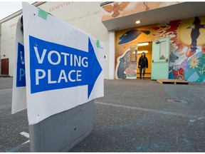Polling station in Vancouver.