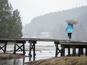 It's typical spring weather in Vancouver: clouds, some drizzle, and periods of rain.