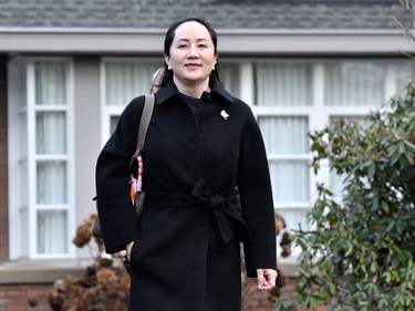 Huawei Chief Financial Officer Meng Wanzhou leaves her home to attend her extradition hearing at B.C. Supreme Court in Vancouver, British Columbia, Canada January 21, 2020.  REUTERS/Jennifer Gauthier