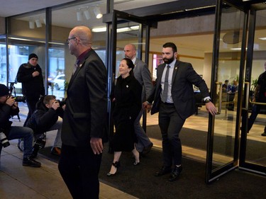 Huawei Chief Financial Officer Meng Wanzhou leaves B.C. Supreme Court for the day during her extradition hearing at in Vancouver, British Columbia, Canada January 21, 2020.  REUTERS/Jennifer Gauthier