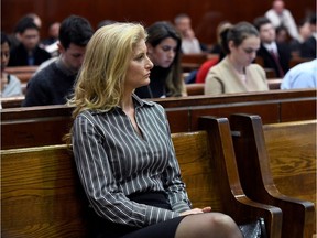 Summer Zervos, a former contestant on The Apprentice, appears in New York State Supreme Court during a hearing on a defamation case against U.S. President Donald Trump in Manhattan, New York, U.S., December 5, 2017.