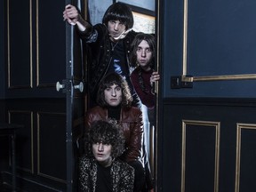 Temples. UK psychedelic pop band 2017. [PNG Merlin Archive]
