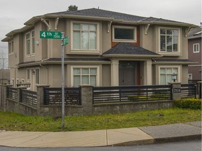 This house at 7318 East 4th St. in Burnaby is the subject of a B.C. Civil Forfeiture Office case involving an alleged scam to pose as CRA officials, among others.