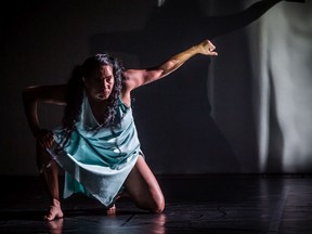 Henrietta Baird dances Protocols at Matriarchs Uprising at 2020 Talking Stick Festival.