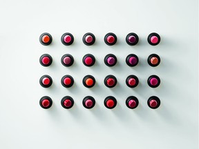 A view of the shades on offer in the Rouge Hermès collection.