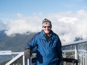 Alexander Dickson at the top of the Sea to Sky Gondola in Squamish.