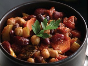 Jalapeño peppers and sriracha earn Katie Mitzel's vegetarian chili its "killer" sobriquet.