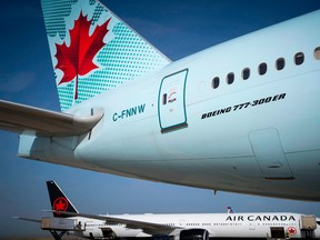 Air Canada shares have slumped on deepening fears that the spread of the coronavirus will hinder travel.