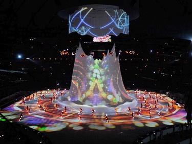 BC Place Stadium during the  opening ceremony for the 2010 Winter Olympic Games in Vancouver February 12, 2010.  (Ric Ernst / Canwest News Service).  CNS-OLY-OPEN