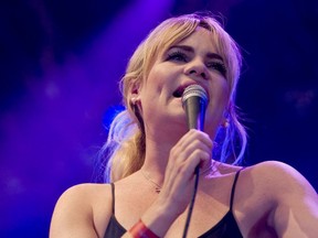 Welsh singer-songwriter Duffy performs at the Arena Scene on June 3, 2008 at the Roskilde Festival.