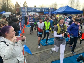 More than 500 runners took part in Sunday's Fort Langley Historic Half, 10K and 5K, including 172 who competed in the 21.1K TRY Events race. The race had to change its course after a week of mudslides, flooding and weather chaos in Fort Langley.