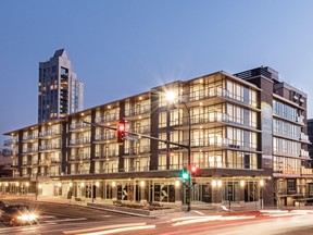 The West Third development in North Vancouver is located on a lively corner of the Lower Lonsdale area.