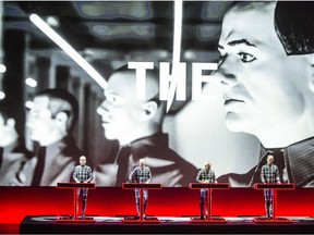 JULY 03 2014. German electronic group Kraftwerk in concert  at Queen Elizabeth Theatre  in Vancouver, BC, on July 3,  2014.    (Steve Bosch  /  PNG staff photo) [PNG Merlin Archive]