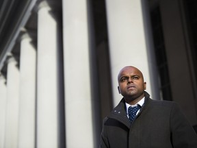 Rohan George poses for a photograph in Toronto on Thursday, February 20, 2020. George, a one-time gang member who admitted to stabbing a perceived rival in the back and leaving the victim in a park to die, has turned his life around to the point where he has now won permission to practise as a lawyer.