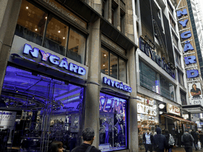 Fashion executive and designer Peter Nygard's headquarters and flagship store near Times Square in New York City.