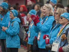 A motion heading to Vancouver city council on March 10 urges the city to inquire with stakeholders about a possible 2030 Winter Games bid. A 10-year anniversary celebrations for the 2010 Winter Olympics is pictured at Jack Poole Plaza in Vancouver in February 2020.