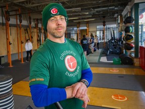 Corey Lapell inside CrossFit Empower in Vancouver.