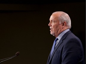 Premier John Horgan. On Thursday, he told reporters that drug users initially make the choice to use and then they become dependent.