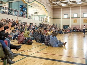 Saltspring secondary school presentation to 600 youth from the Gulf Island communities by Andrea Paquette, co-founder of the Stigma-Free Society and founder of the Bipolar Disorder Society of B.C.