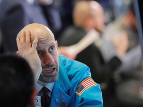 Wall Street shares had plunged 4.4 per cent on Thursday alone which was its largest fall since August 2011. They have now lost 12 per cent since hitting a record high just nine days ago, driving into so-called correction territory.