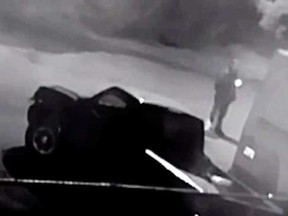 A Chilliwack firebug was captured on video throwing inflammable device at an occupied trailer.